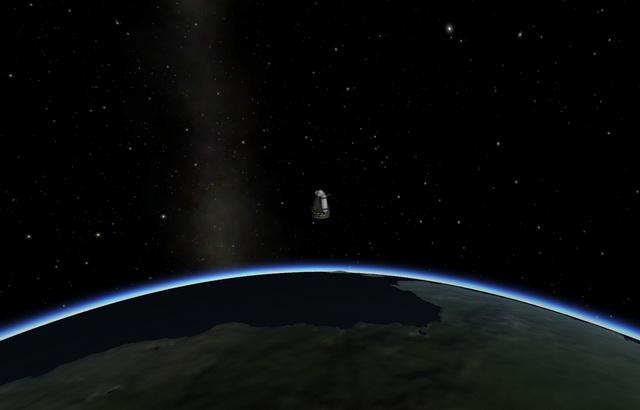 Kerbetheus II in space near Kerbin