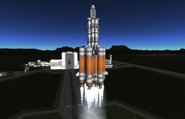 Kerbis and Klark Explorer launches from the KSC