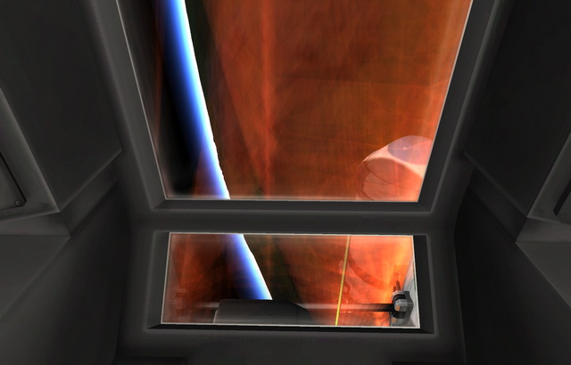 Re-entry as viewed from the capsule
