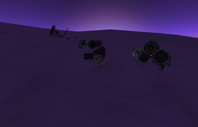EVE landing wreckage